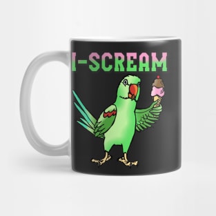 I-Scream Alexandrine Parakeet with Icecream Mug